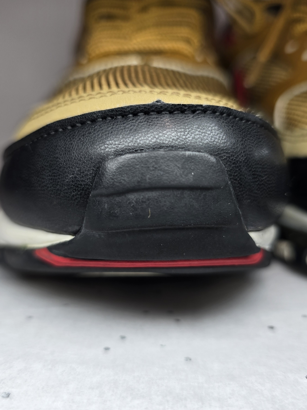 Nike Men's Gold/Red Air Max Lifestyle Sneakers - Picture 3 of 16